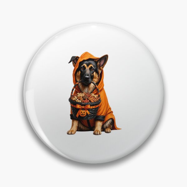 Item preview, Cute German Shepherd Halloween Pumpkin Treat Basket Costume designed and sold by gushtera.
