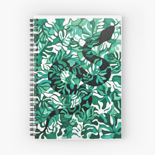 Item preview, Green Jungle Serpent & Tropical Leaves designed and sold by Dreapsketch.