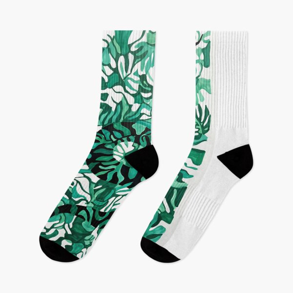 Item preview, Green Jungle Serpent & Tropical Leaves designed and sold by Dreapsketch.