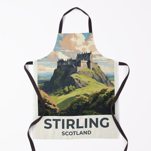 Item preview, Stirling Scotland Original Custom Vintage Poster Wall Art Design Pillow Gift designed and sold by Cool Robot Bro..
