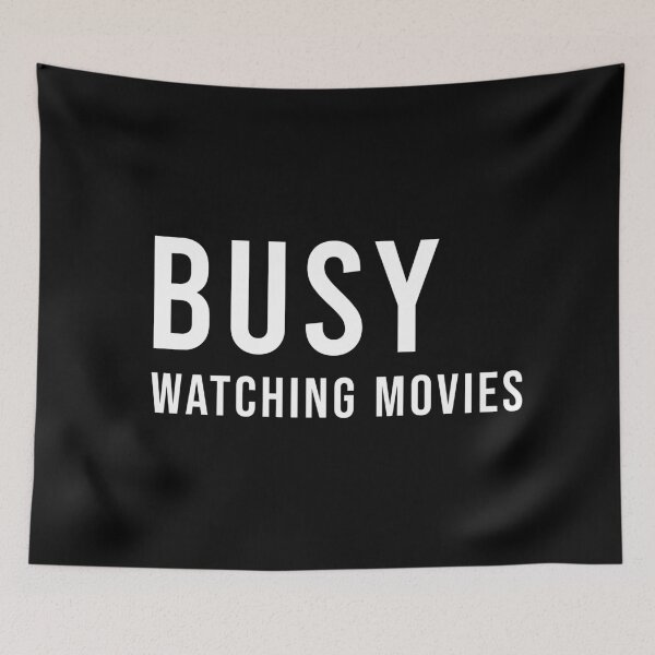 Item preview, BUSY WATCHING MOVIES, Unique designed and sold by villacreativa.