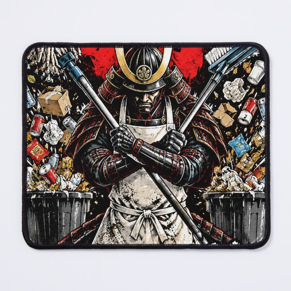 Item preview, SAMURAI CLEANING Warrior of Cleanliness designed and sold by kaipapershop.