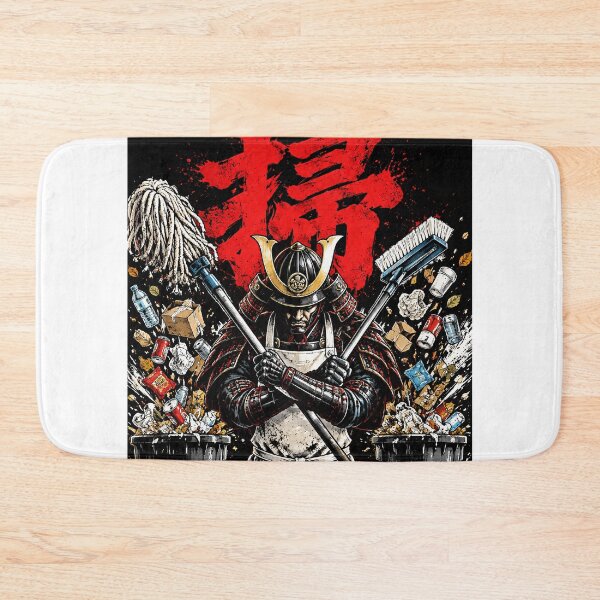 Item preview, SAMURAI CLEANING Warrior of Cleanliness designed and sold by kaipapershop.