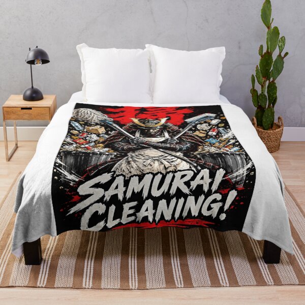 Item preview, SAMURAI CLEANING Warrior of Cleanliness designed and sold by kaipapershop.
