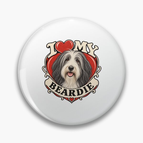 Item preview, I Love My Beardie - Retro Heart designed and sold by Mystik-Media.