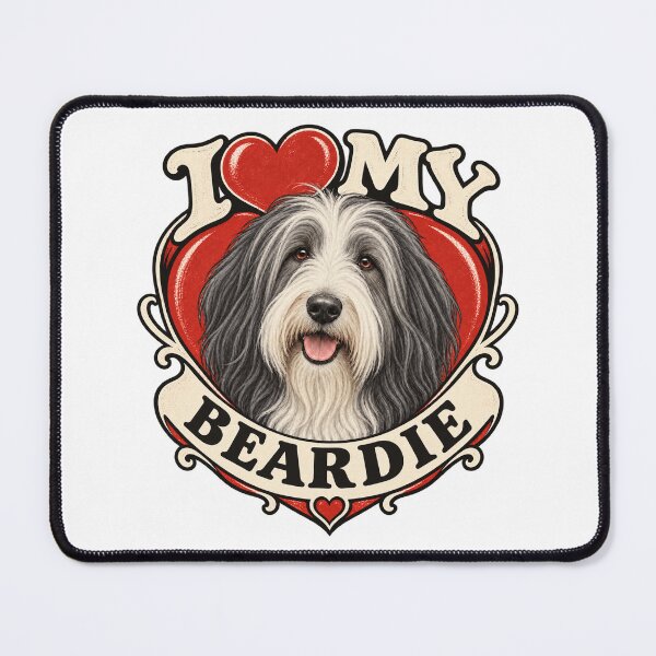 Item preview, I Love My Beardie - Retro Heart designed and sold by Mystik-Media.
