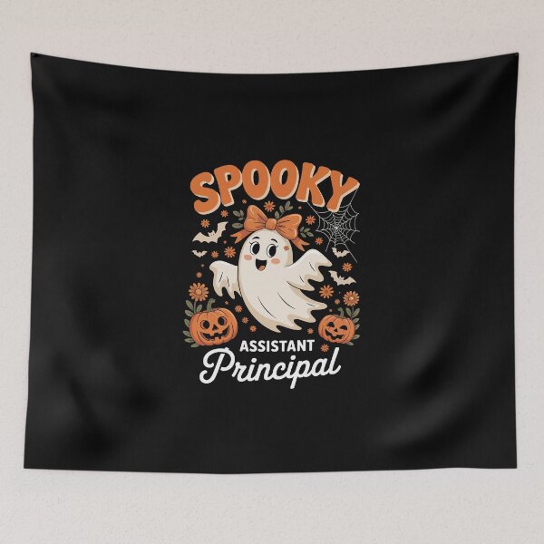 Item preview, Subdirector espeluznante: lindo fantasma escolar de arte de Halloween designed and sold by jkrphoto.