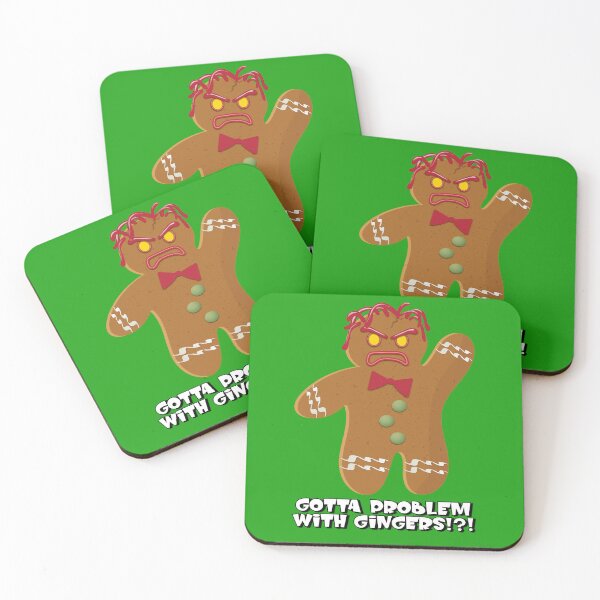 Item preview, Gotta Problem With Gingers? Angry Gingerbread Man designed and sold by Deviant Logic Design.