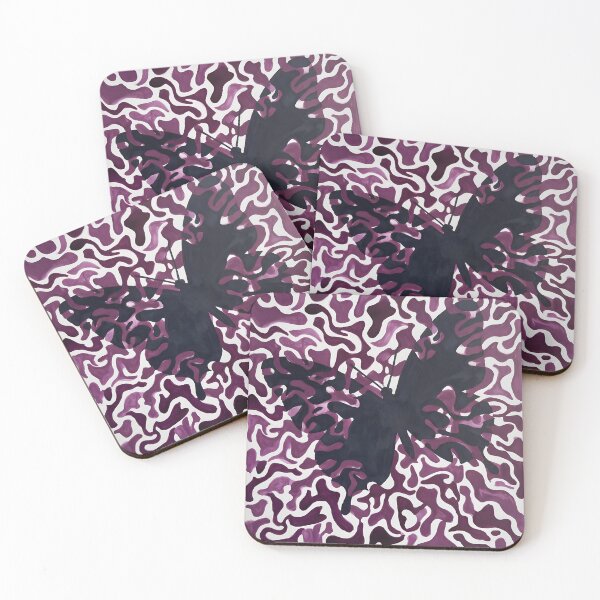 Item preview, Purple Moth Silhouette & Liquid Camo designed and sold by Dreapsketch.