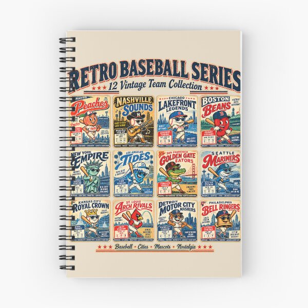 Item preview, Retro Baseball Series 12 Team Collection Shirt, Vintage Baseball Cities Mascots Tee, Old School Sports Poster Graphic designed and sold by GhostDawgs.