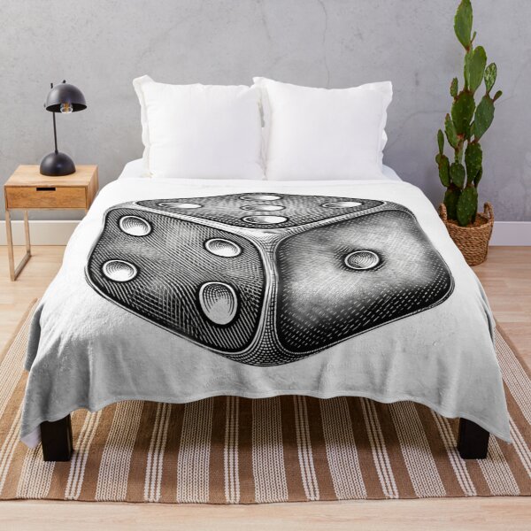 Item preview, Dice - Realistic Minimalistic Black and White designed and sold by Minimalisticaly.