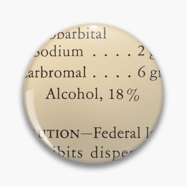 Artikelvorschau, Vintage-Etikett für Carbrital Elixir – Retro-Apothekenartikel zum Thema Barbiturate entworfen und verkauft von PharmaOriginals.
