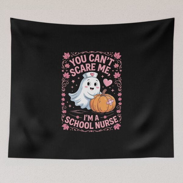 Item preview, You Cant Scare Me Im A School Nurse – Ghost Halloween Art designed and sold by jkrphoto.