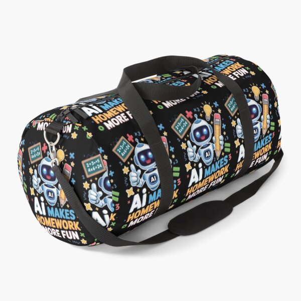 Item preview, AI Makes Homework More Fun – Cute Robot STEM Student Art designed and sold by jkrphoto.