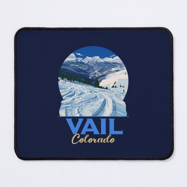 Item preview, Vail Colorado Ski Resort Winter Mountain Vintage Art designed and sold by LinaValearte.