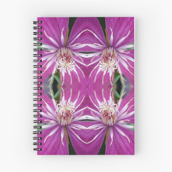 Item preview, Purple clematis, mirror image designed and sold by lyloubeaupere.