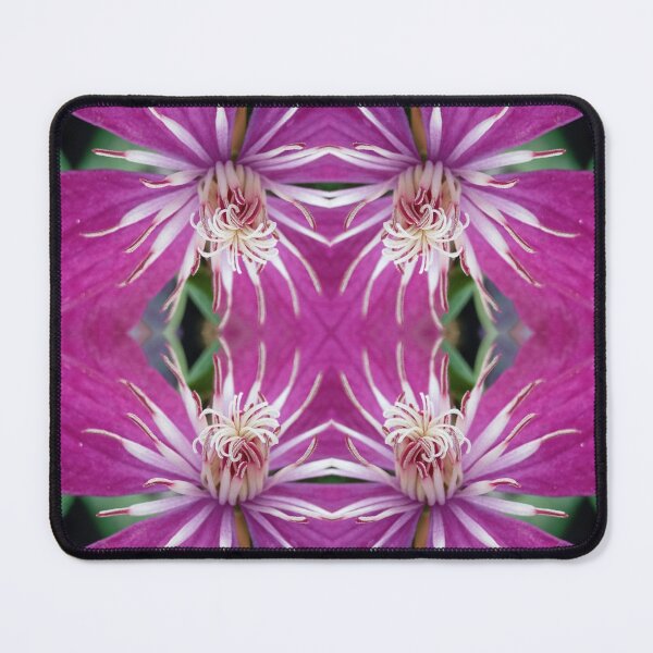 Item preview, Purple clematis, mirror image designed and sold by lyloubeaupere.
