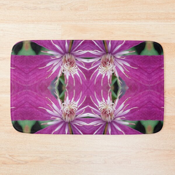 Item preview, Purple clematis, mirror image designed and sold by lyloubeaupere.