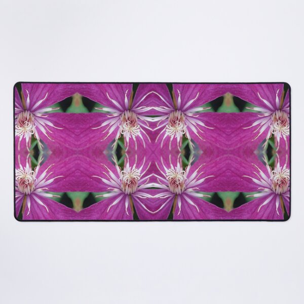 Item preview, Purple clematis, mirror image designed and sold by lyloubeaupere.