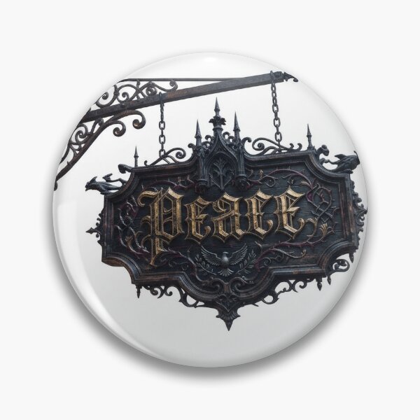 Item preview, Gothic peace sign designed and sold by Stevercortinas.