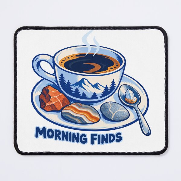 Item preview, Morning Finds – Rockhounding and Coffee Lover designed and sold by FreePath-Move.