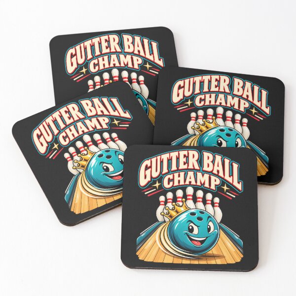 Item preview, Gutter Ball Champ Funny Bowling Retro Cartoon T-Shirt designed and sold by Trendably.