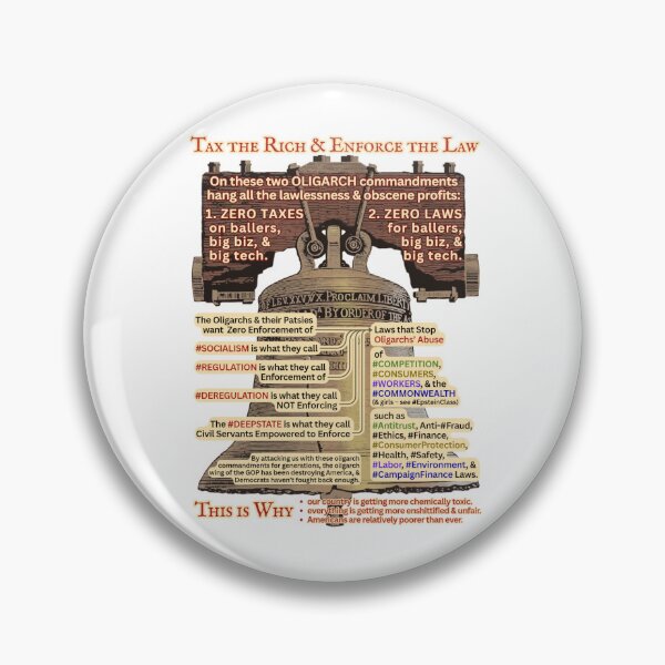 Item preview, Tax the Rich & Enforce the Law designed and sold by gnuber.