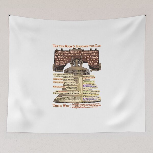 Item preview, Tax the Rich & Enforce the Law designed and sold by gnuber.