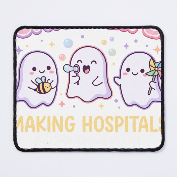 Item preview, Child Life Making Hospitals Less Spooky, Child Life Specialist Gift, Pediatric Hospital Ghost Graphic, Healthcare Worker designed and sold by binatna.