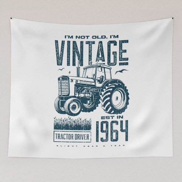 Item preview, Vintage Tractor Farmer Birthday Born In 1964 designed and sold by JRRTs.