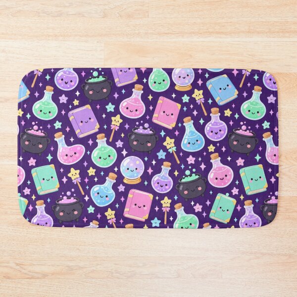 Item preview, Kawaii Magic Potion Lab Cute Seamless Pattern Print designed and sold by Inkworksbyshery.