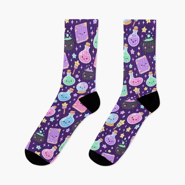 Aperçu de l'œuvre Motif sans couture mignon Kawaii Magic Potion Lab créée et vendue par Inkworksbyshery.