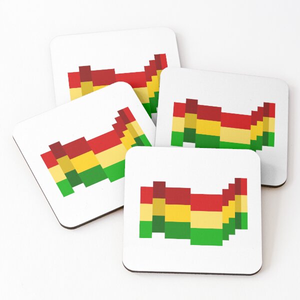 Item preview, Pixel Bolivia Flag designed and sold by HarveyHandcraftsandDesigns.