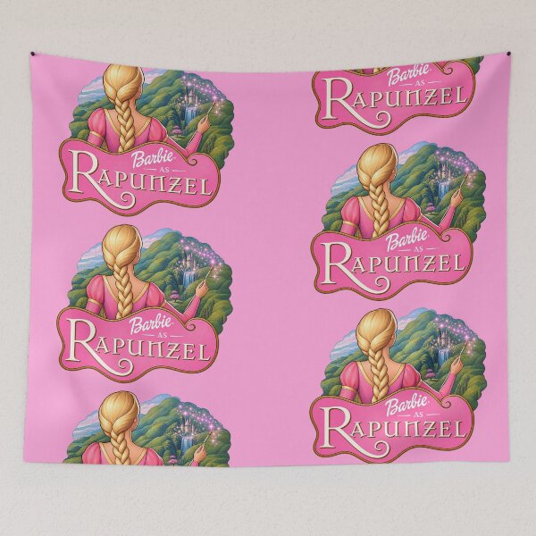Item preview, Barbie from Rapunzel Logo Print designed and sold by btluvs.