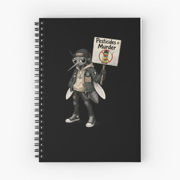 Item preview, Pesticides Are Murder | Funny Mosquito Protest Satire designed and sold by dwinburn.