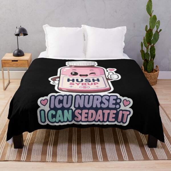 Item preview, ICU Nurse I Can Sedate It Funny Hush Syrup Medicine designed and sold by PozivoPlus.