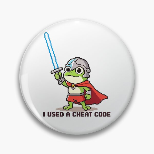 Artikelvorschau, Ich habe einen Cheat-Code benutzt: ein süßer 8-Bit-Frosch entworfen und verkauft von Captain-Jackson.