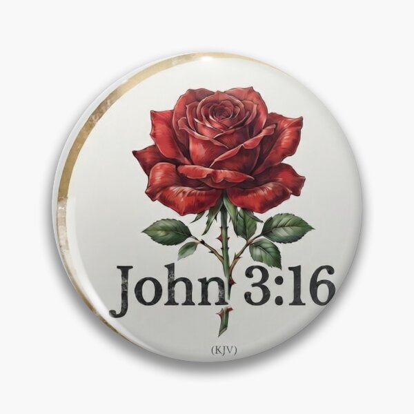 Item preview, Red rose John 3:16 designed and sold by Stevercortinas.