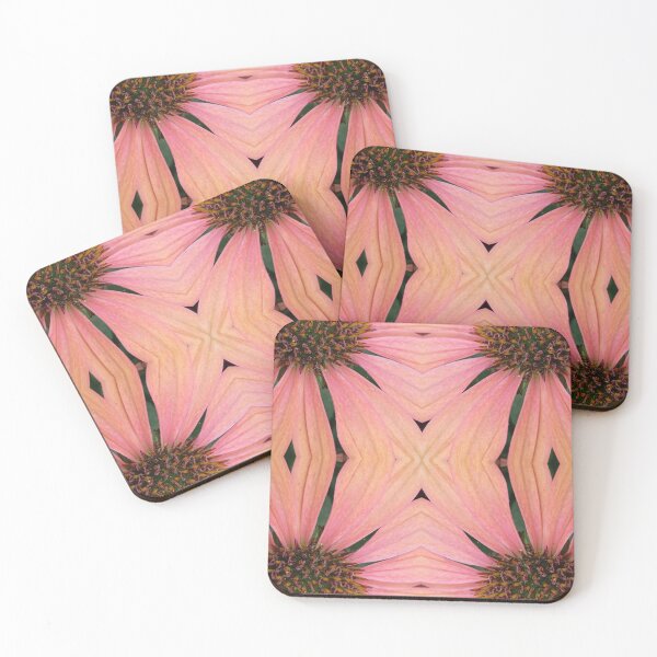 Item preview, Orange-pink echinacea, mirror photo designed and sold by lyloubeaupere.