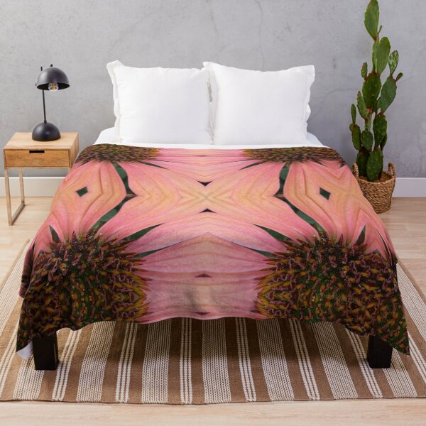 Item preview, Orange-pink echinacea, mirror photo designed and sold by lyloubeaupere.