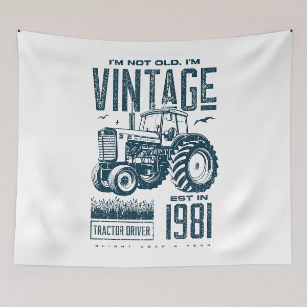 Item preview, Vintage Tractor Farmer Birthday Born In 1981 designed and sold by JRRTs.