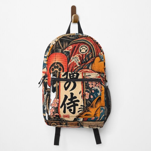 Item preview, The Lazy Samurai – Japanese Ukiyo-e Warrior Cat designed and sold by Cohaagens Bazaar.