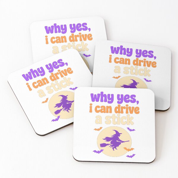 Item preview, Why Yes I Can Drive A Stick Witch Halloween Shirt designed and sold by Hernouf Smail.