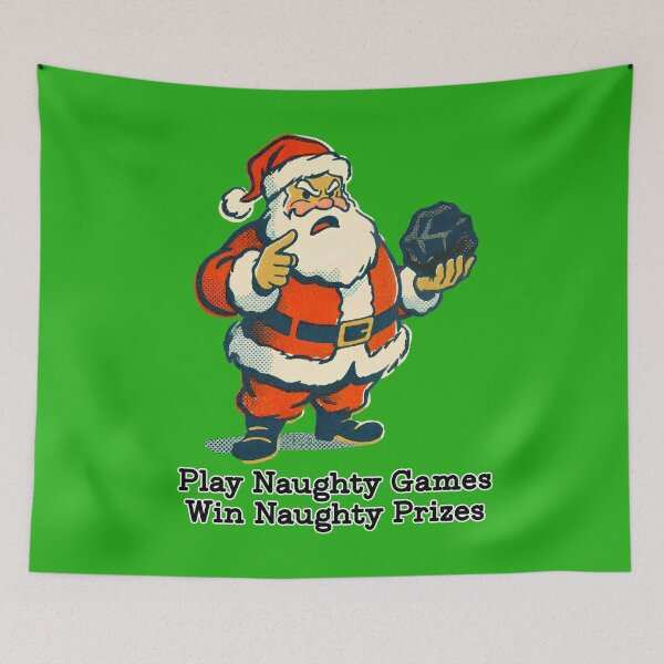 Item preview, Angry Santa - Play Naughty Games. Win Naughty Prizes. designed and sold by Deviant Logic Design.