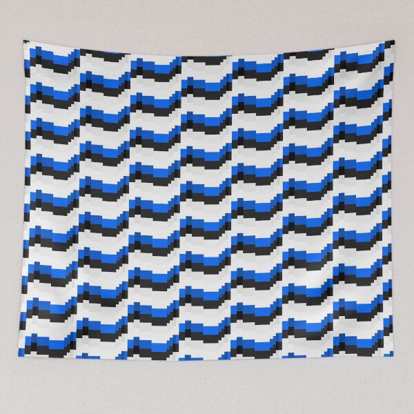 Item preview, Pixel Estonia Flag designed and sold by HarveyHandcraftsandDesigns.