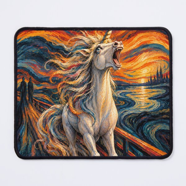 Item preview, Terrified unicorn designed and sold by BiaSMartins.