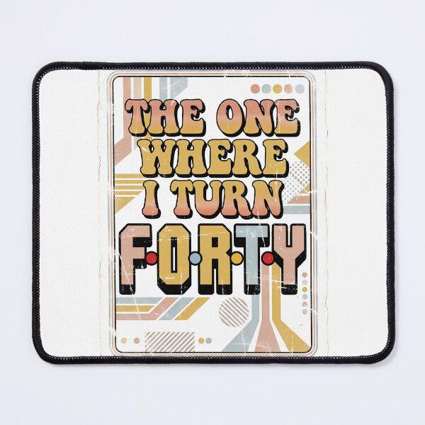 Item preview, The One Where I Turn Forty - Retro Groovy 40th Birthday 1986 designed and sold by FernaRoje.