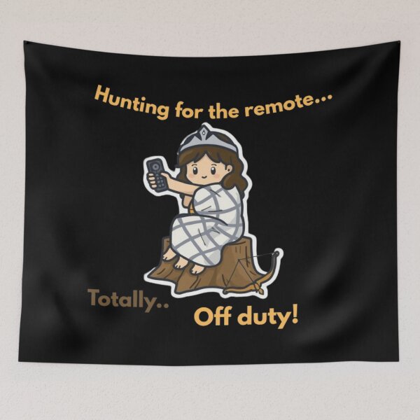 Item preview, Funny Artemis Goddess of Hunt TV Remote Procrastination designed and sold by LazyDayzCo.