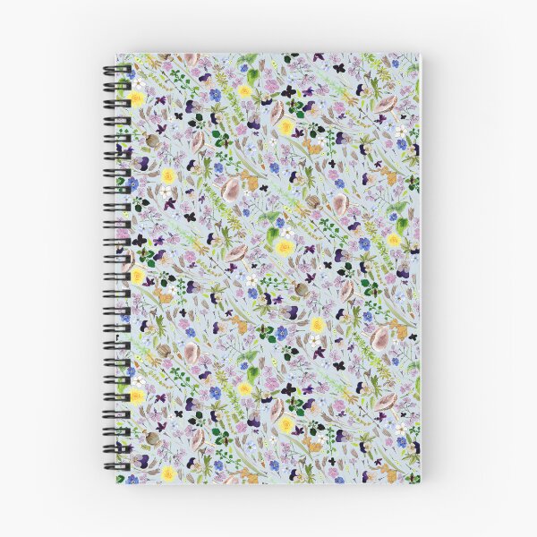 Item preview, Garden Wildflowers on Pale Blue designed and sold by DogwoodDesign.