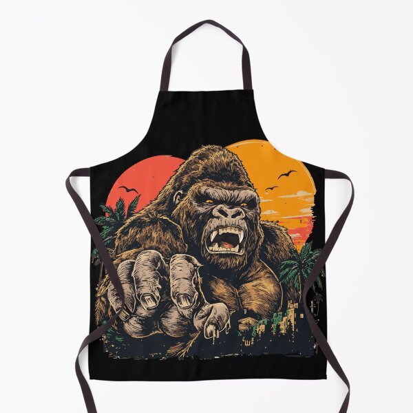 Item preview, Roaring Gorilla Retro Sunset Jungle designed and sold by ClubVacay.